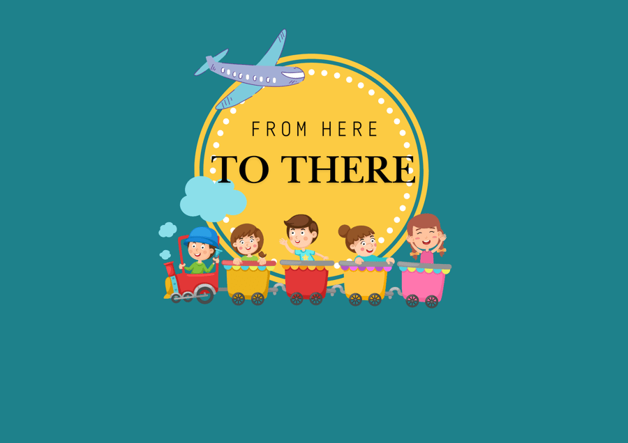 مطوية مطوية من هنا إلى هنا -English-From here to there