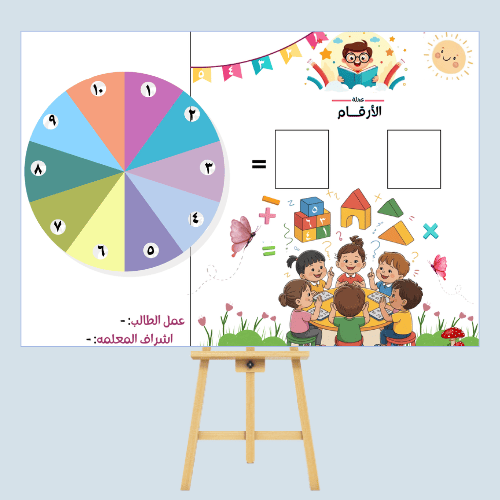 عجلة الارقام والعمليات الحسابية