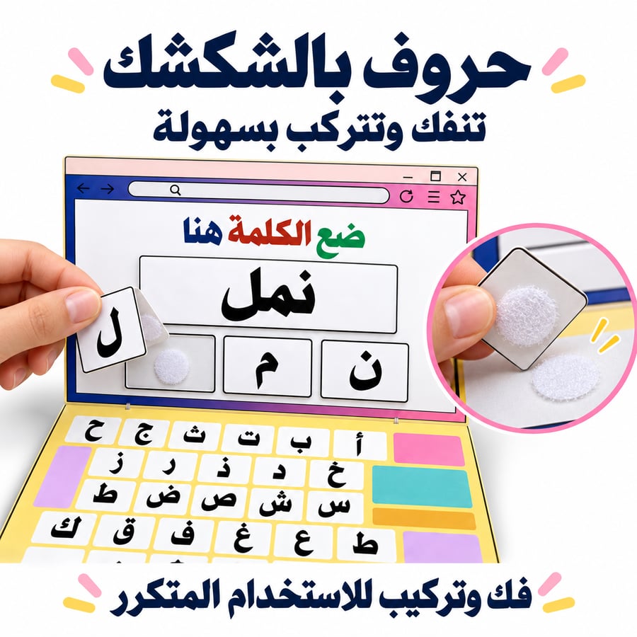 استراتيجية الكيبورد التعليمية لتكوين الكلمات – A4