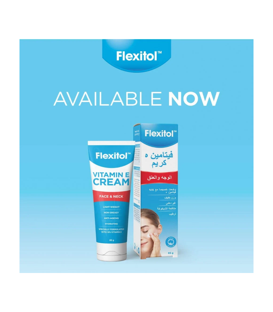 Flexistole Vitamin E cream for face and neck - 85 grams
