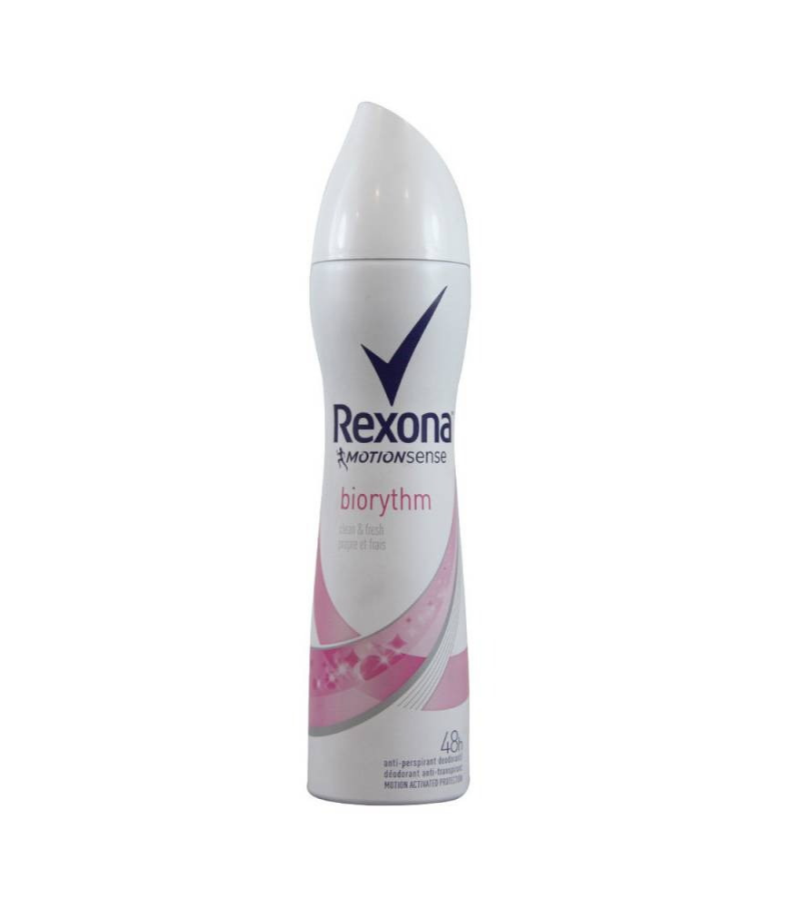 مزيل عرق ريكسونا بخاخ بيوريثم 200 مل للنساء rexona deodorant spray 200 ml biorythm