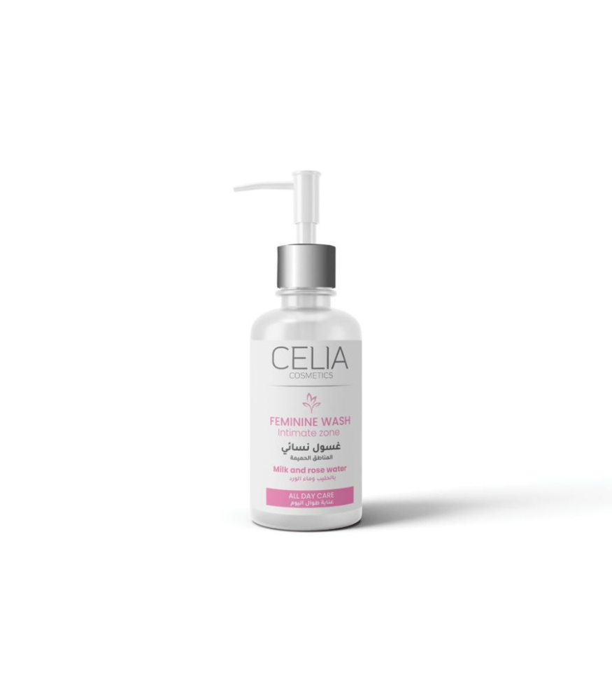 Sensitive areas cleanser with milk and rose water, all-day care