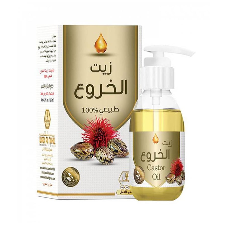 زيت الخروع للشعر - 125 مل من وادي النحل