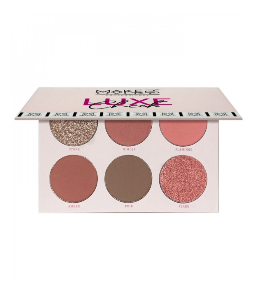 Palette Blusher Luxe Chic 6 colors from Make Over 22-M3203