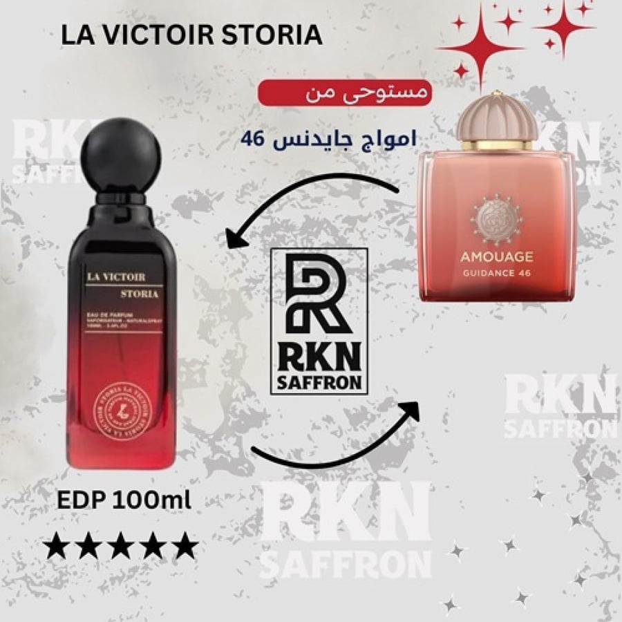عطر لافيكتور ستوريا او دو بارفيوم 100مل - مستوحى من امواج جايدنس 46