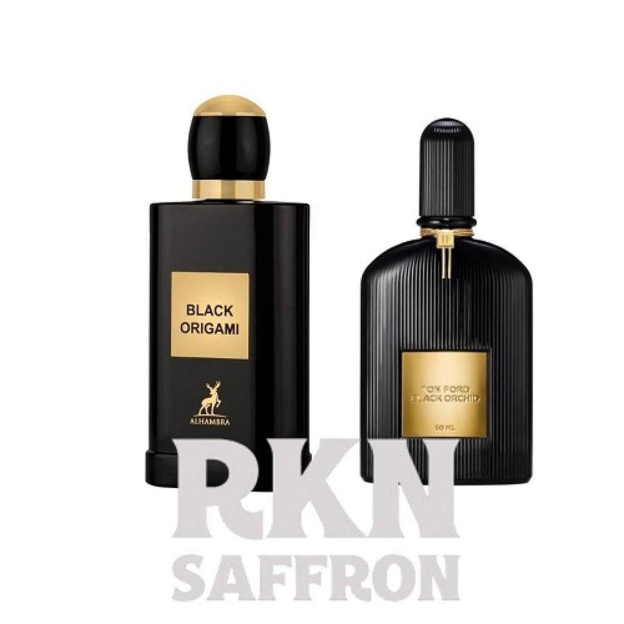 عطر ميزون الهامبرا بلاك اوريجامي او دو بارفيوم 100مل - بديل عطر توم فورد بلاك اوركيد