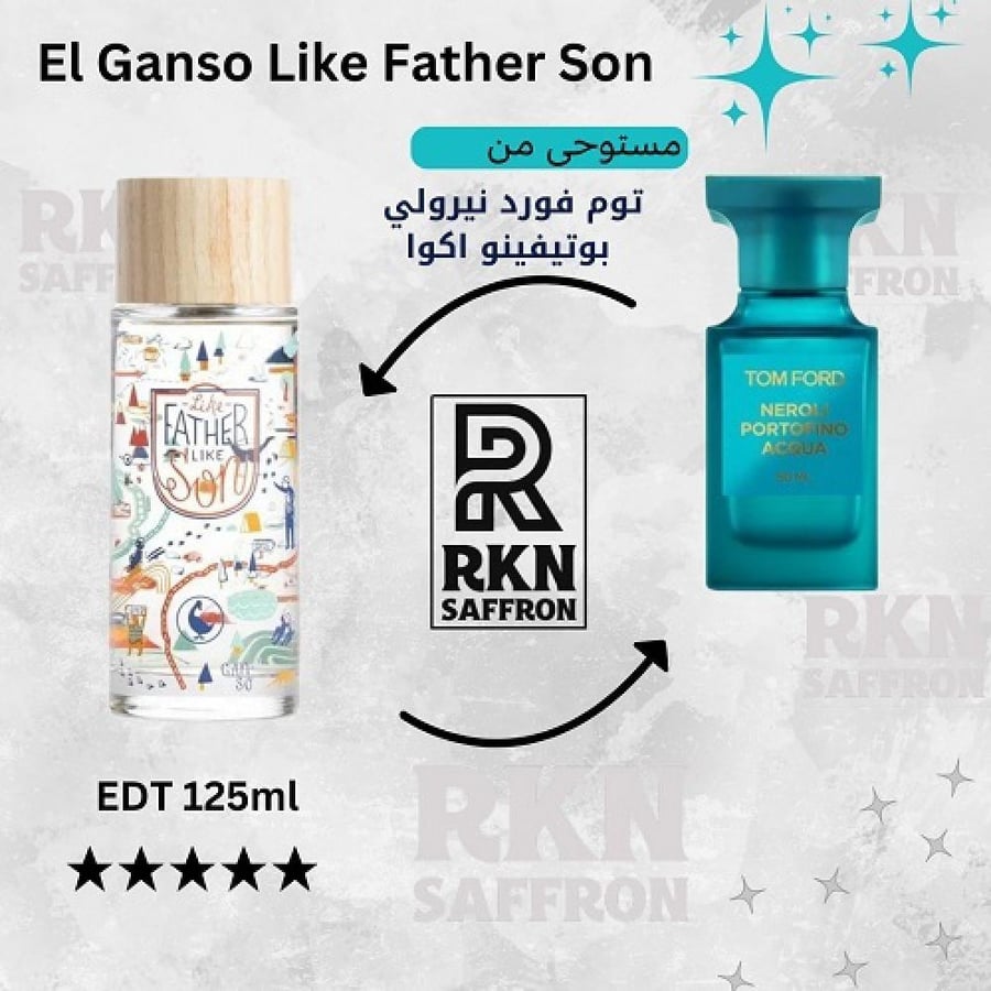 عطر الجنسو لايك فاذر صن او دو تواليت 125مل - بديل توم فورد نيرولي بوتيفينو اكوا