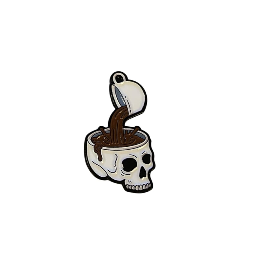 Metallic sticker addict coffee
