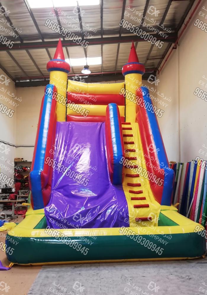 زحليقة مع حوض مائي 7×4×7 متر