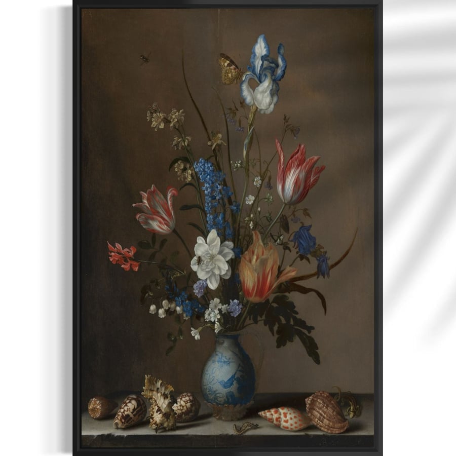 Colorful flower vase painting