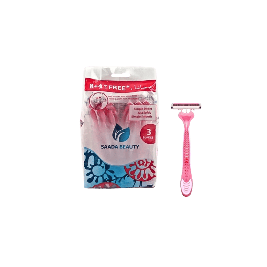 Three-blade razors 1*12 Saada Beauty
