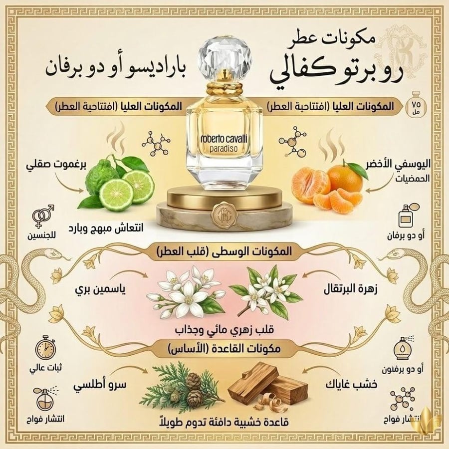 عرض روبرتو كفالي عطر باراديسو  (2حبة  -75 مل)