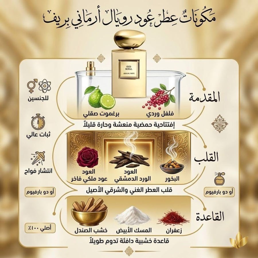 عطر عود رويال أرماني بريف أو دو بارفيوم كونكتور -100 مل
