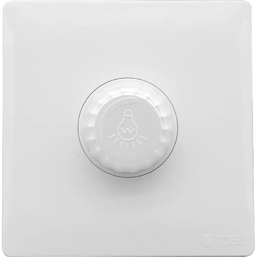 مفتاح دايمر لمبة 1000 واط Dimmer (تحكم في سطوع "تعتيم" الاضاءة) لون ابيض بيانو