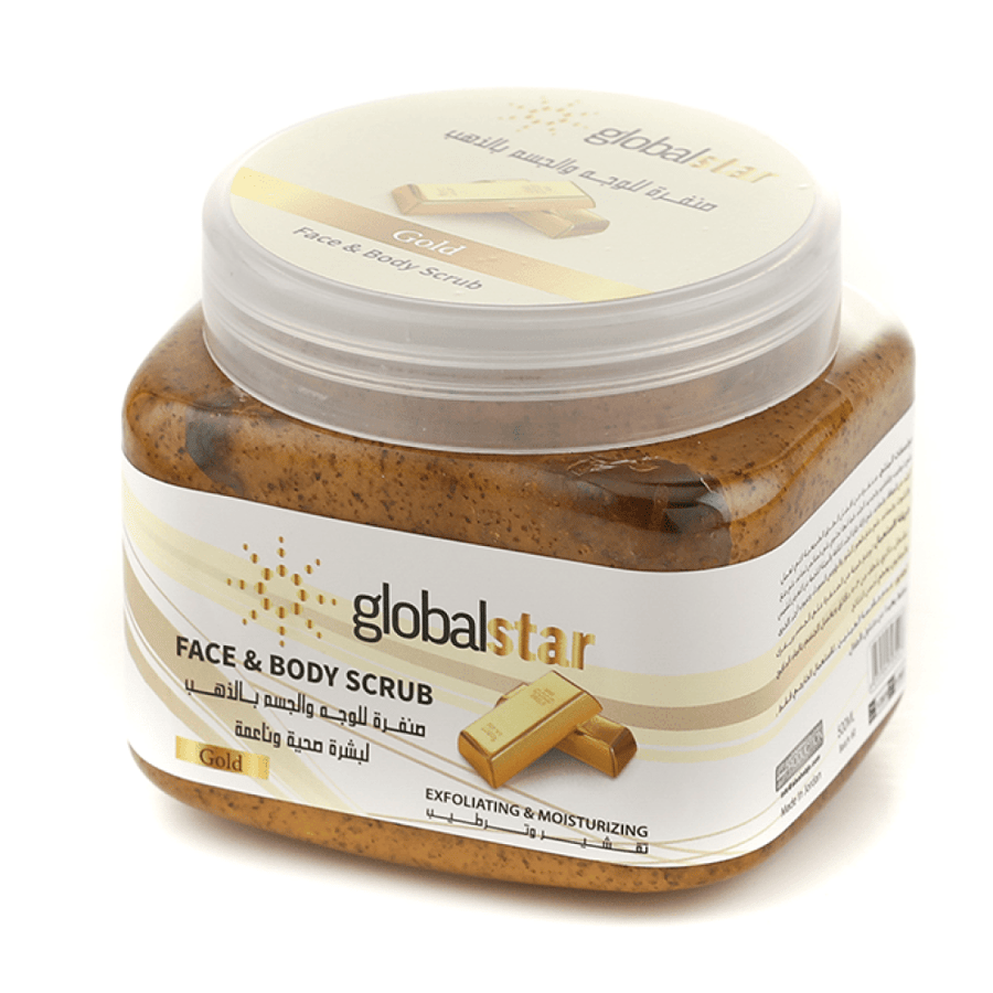 جلوبال ستار صنفرة الوجه والجسم ذهب   - 500 ML
