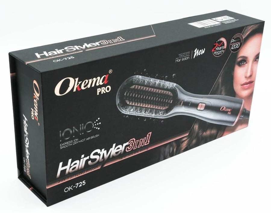 فرشاة واستشوار تصفيف وتمليس الشعر من اوكيما OK-725