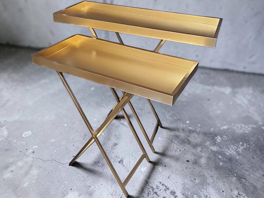 Golden reception tables