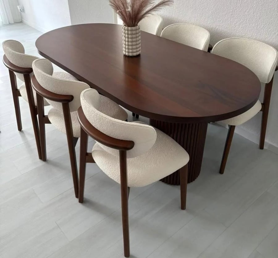 Dining table with 6 chairs