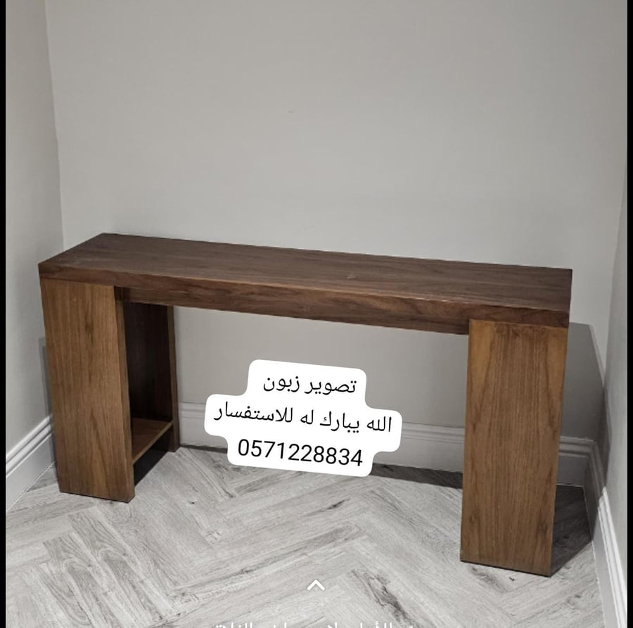 مدخل خشب سنديان بني