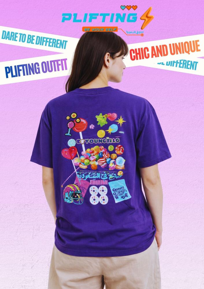 تيشيرت PLIFTING Candy Purple