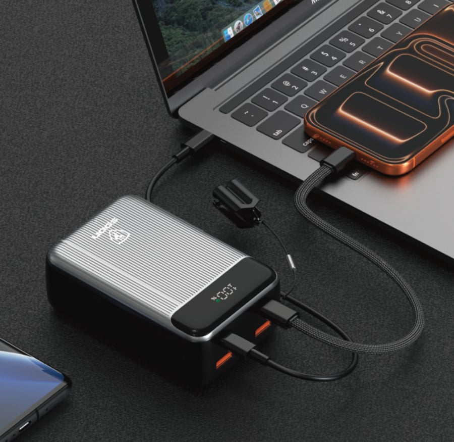 Portable charger 30,000 - fast charging 65 watts supports laptop charging