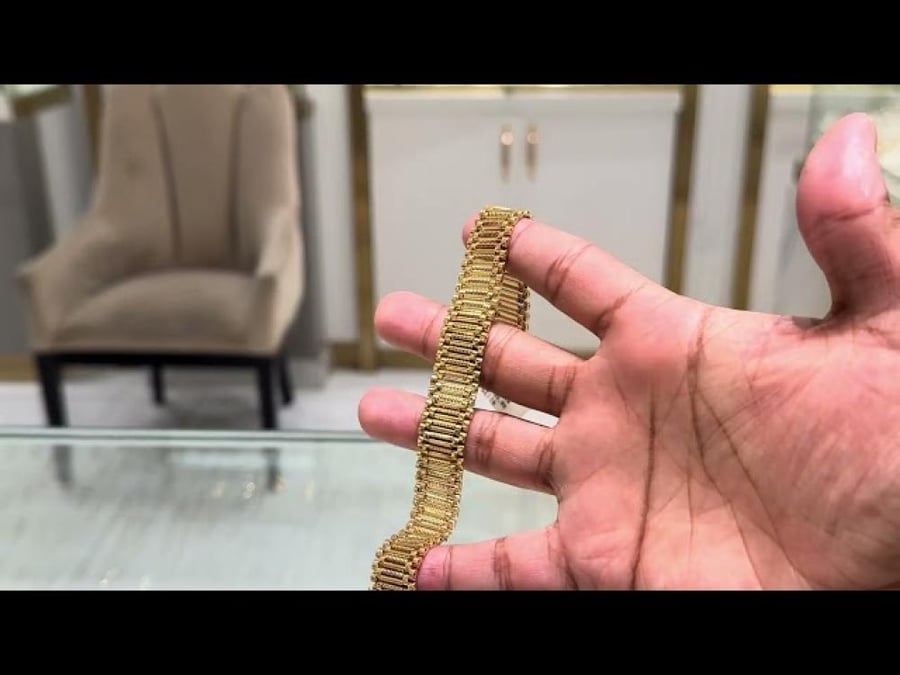 سويكت - سوارة الروليكس الفخمه ذهب عيار 18 الوزن 31.69 جرام