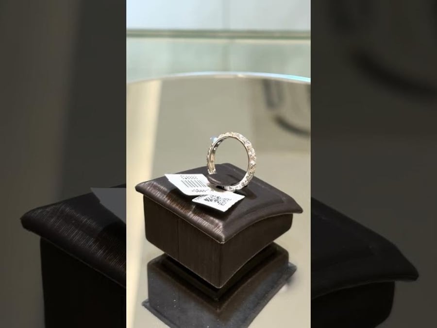 سويكت - خاتم الماس مختبري تصميم إتيرنيتي ذهب ابيض عيار 18 الوزن 2.85 جرام و 2.23 قيراط الماس بنقاوه VVS - VS ولون E-F
