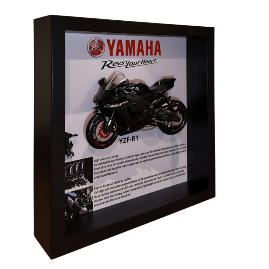 لوحة مجسم دباب اسود Yamaha