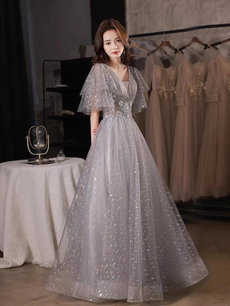 Elegant women's evening dress new 2026 for parties and birthdays