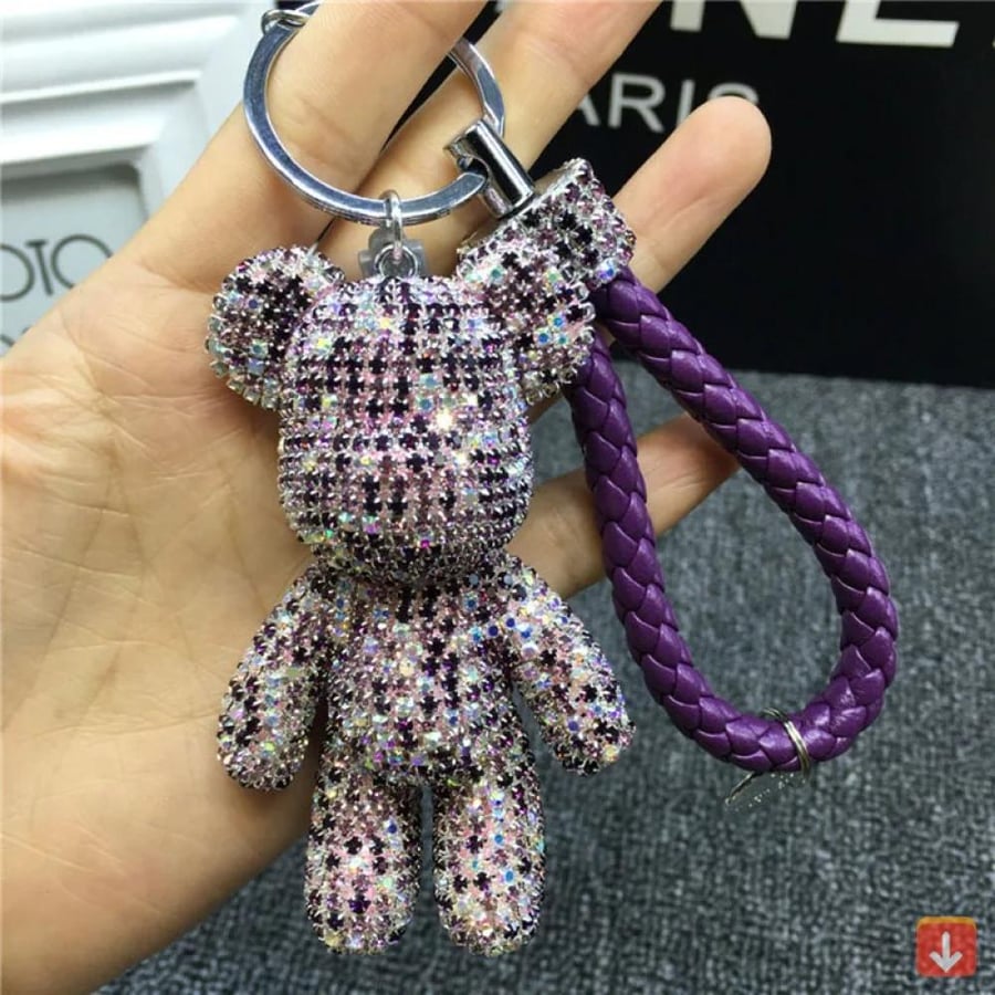 سلسلة ماركة Diy من حجر الراين للحقيبة والمفاتيح