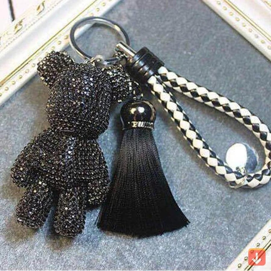 سلسلة ماركة Diy من حجر الراين للحقيبة والمفاتيح