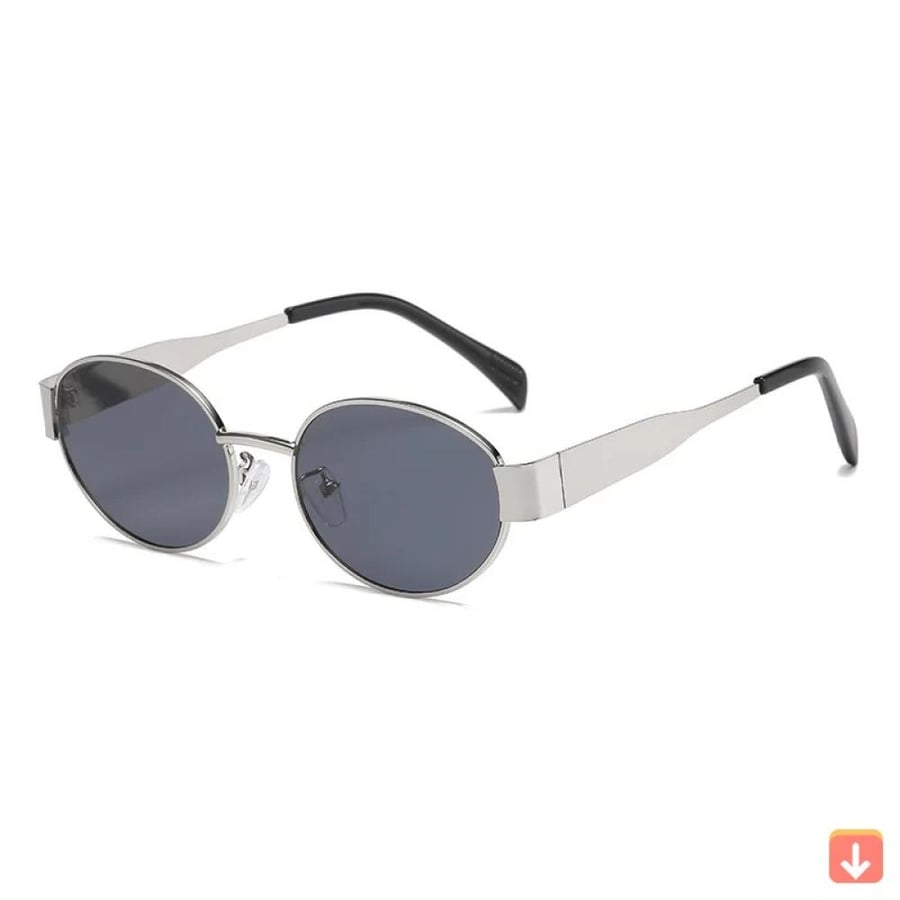 نظارات شمسية للنساء شكل بيضاوي  معدنية  نظارات UV400