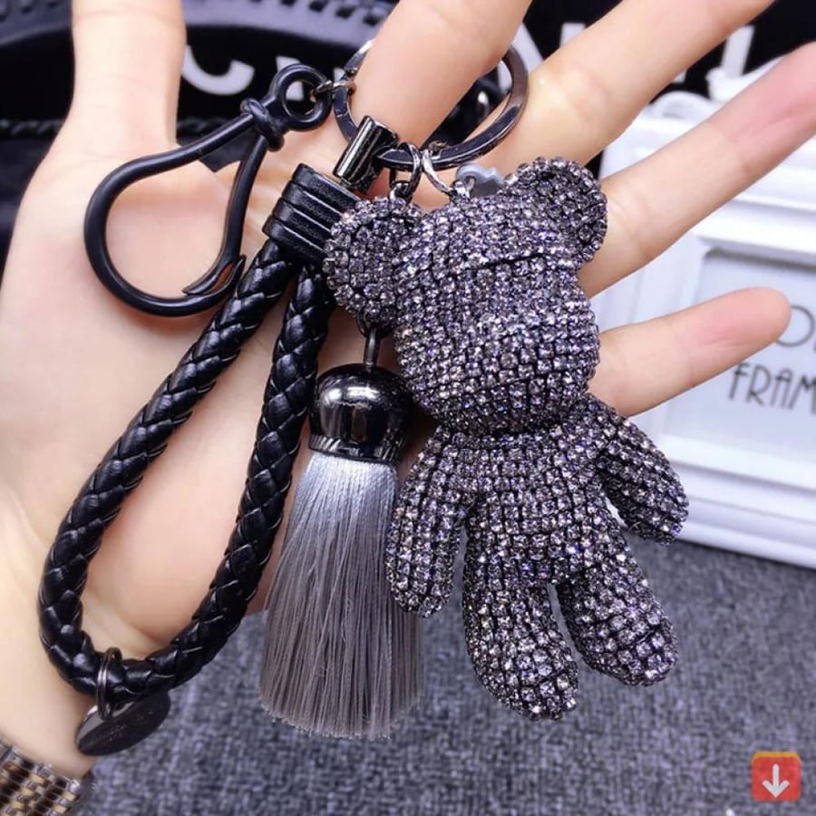 سلسلة ماركة Diy من حجر الراين للحقيبة والمفاتيح