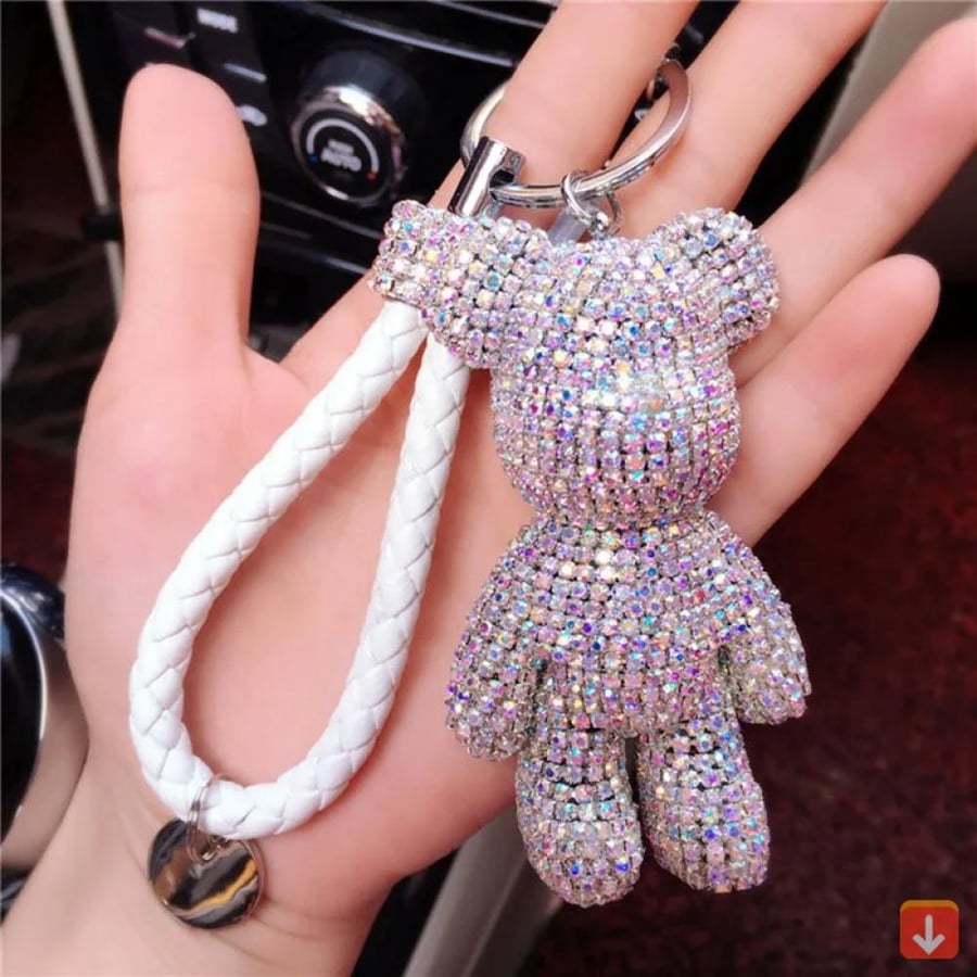 سلسلة ماركة Diy من حجر الراين للحقيبة والمفاتيح