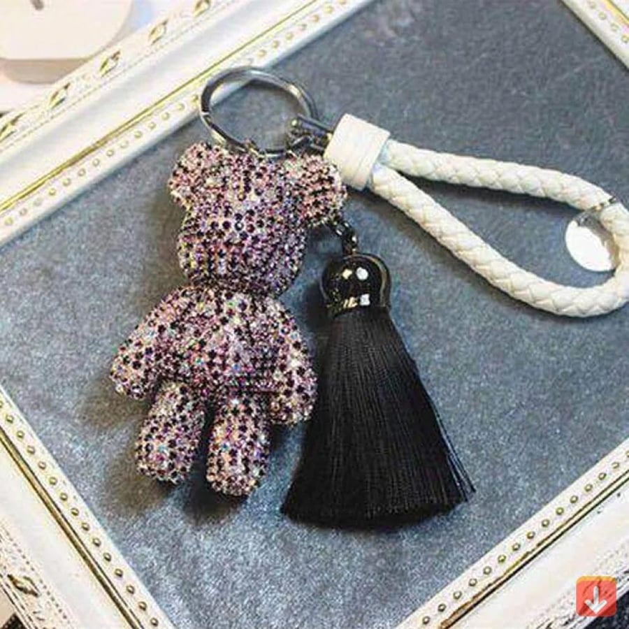 سلسلة ماركة Diy من حجر الراين للحقيبة والمفاتيح