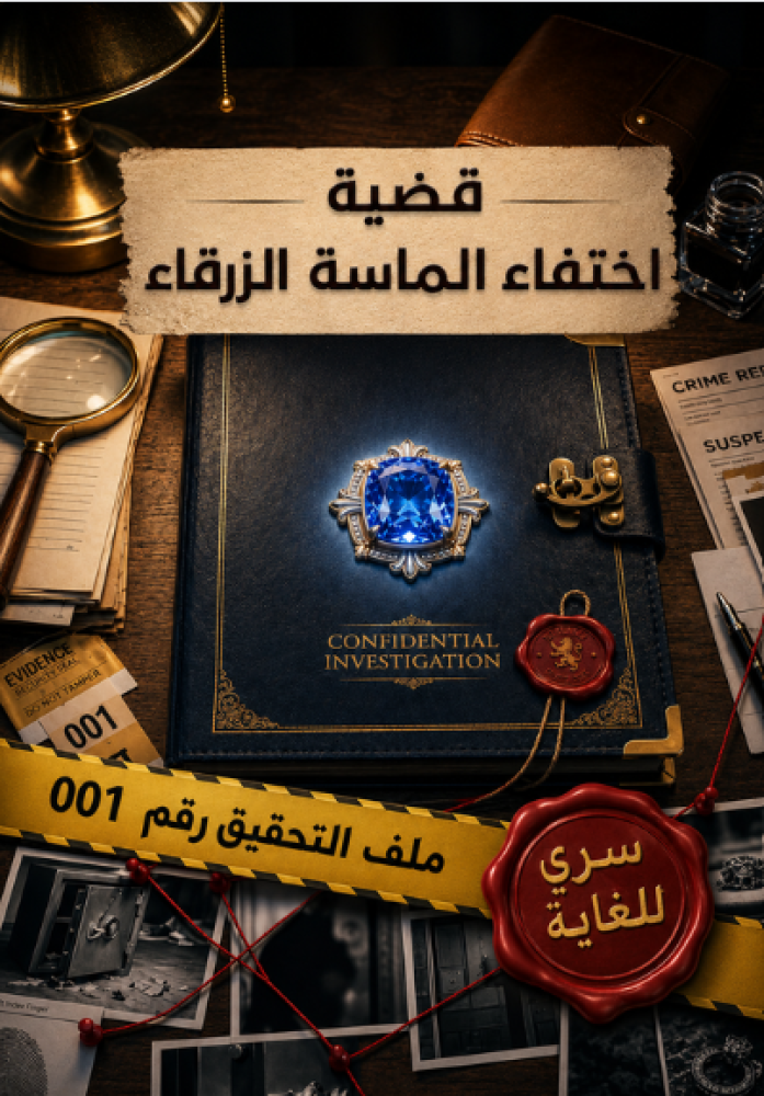 لعبة تحقيق عائلية | ملف القضية رقم 001: اختفاء الماسة الزرقاء