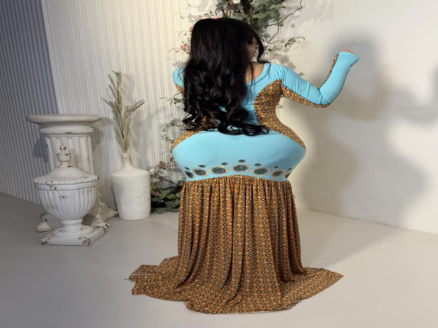 استرتش مشجر مرصع بالاكرستال تفصيل