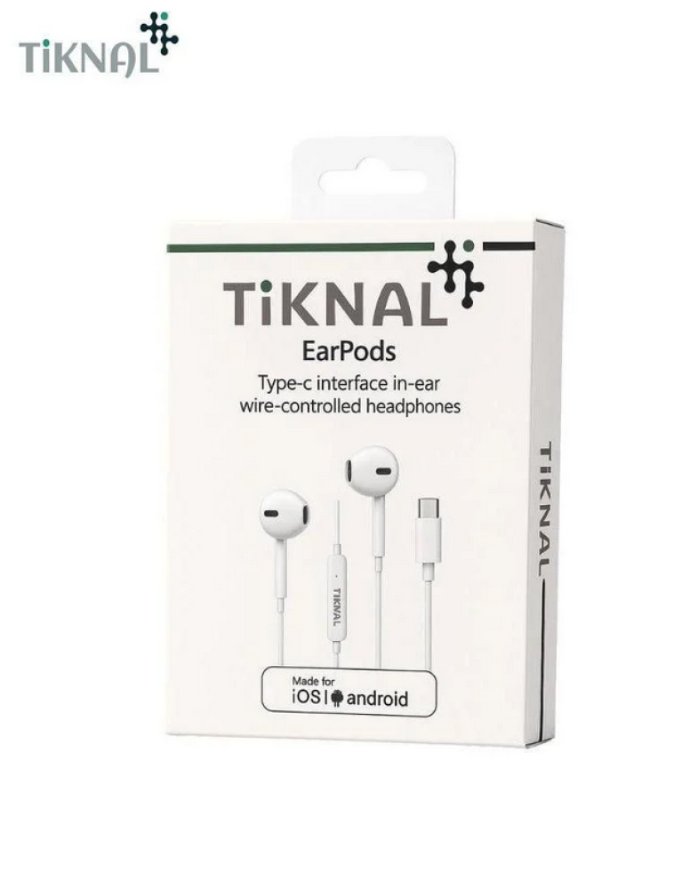 سماعة سلك TIKNAL EarPods بمدخل T-C