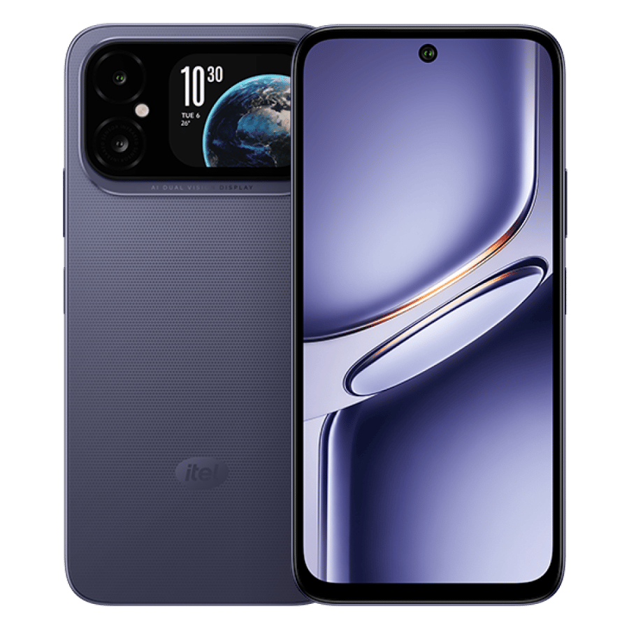 itel A300 Plus - أسود داكن - 128 جيجابايت - ذاكرة عشوائية 6+12 جيجابايت