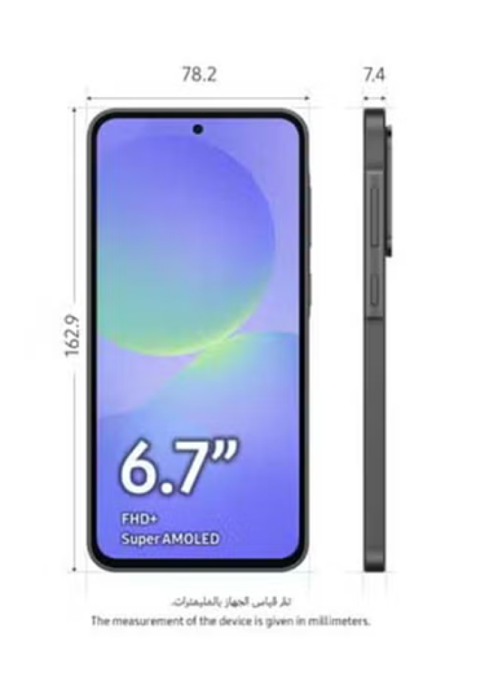 سامسونج جالاكسي A36 5G - أسود رائع - 128 جيجابايت - ذاكرة عشوائية 6+6 جيجابايت