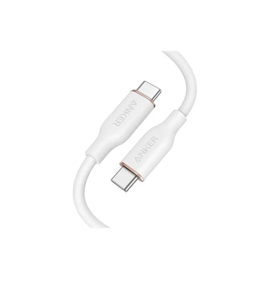 كابل Anker PowerLine Flow من USB-C إلى USB-C، بطول 0.9 متر وقدرة 100 واط