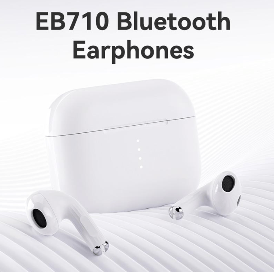 سماعات أذن ROCK EB 710 تعمل بتقنية البلوتوث (لون أبيض)