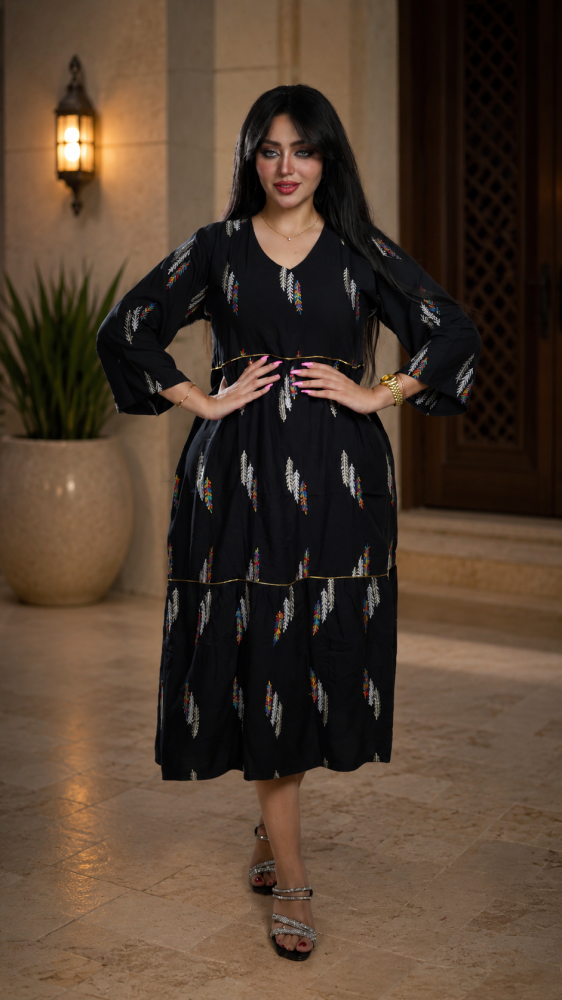 جلابية ريشة - شانيل 00017