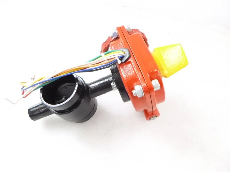صمام فراشة – مقاس 1 بوصة، وصلة BSP أنثى، مع مفتاح Tamper
