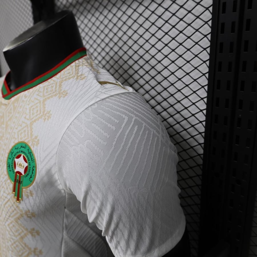تيشيرت منتخب المغرب كأس العالم 2026 الاحتياطي الابيض