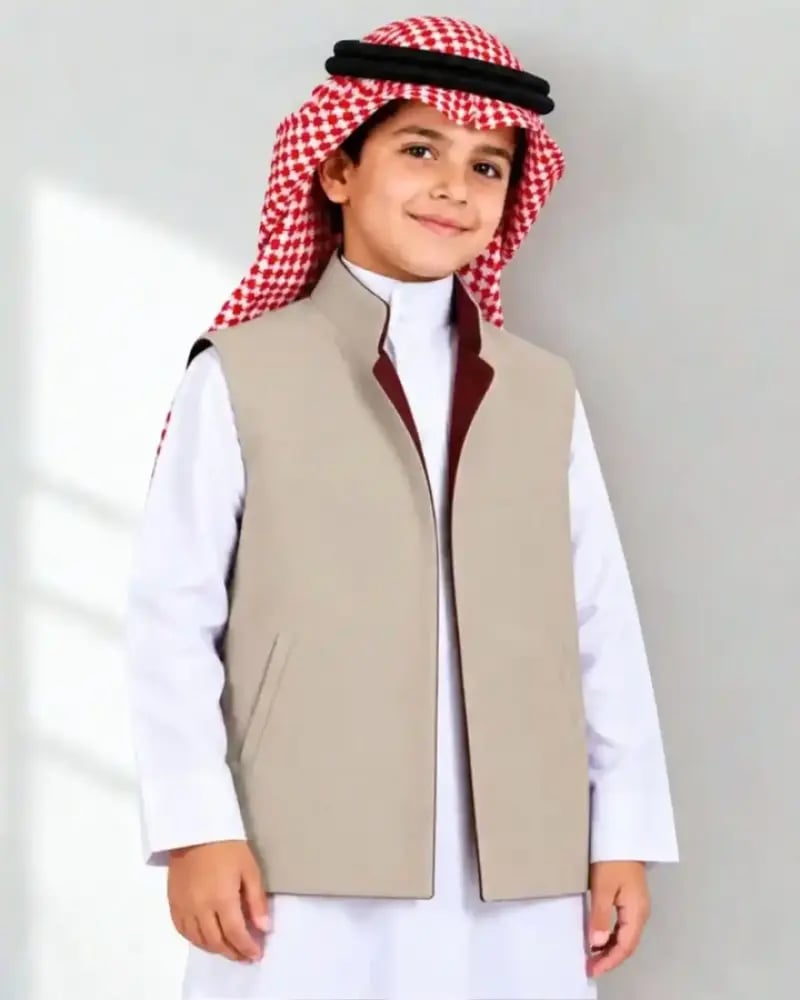 سديري اطفال دبل فيس اسود مع بيج