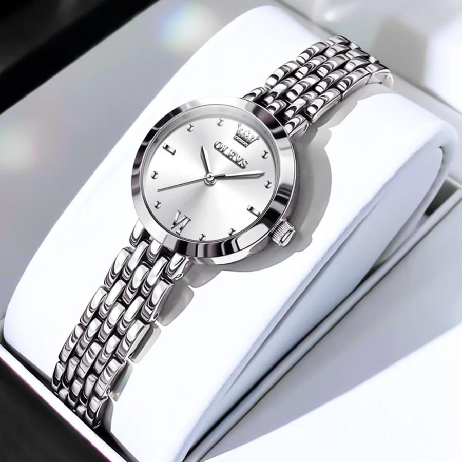 OLEVS women's watch, luxurious – elegant gold quartz, water resistant