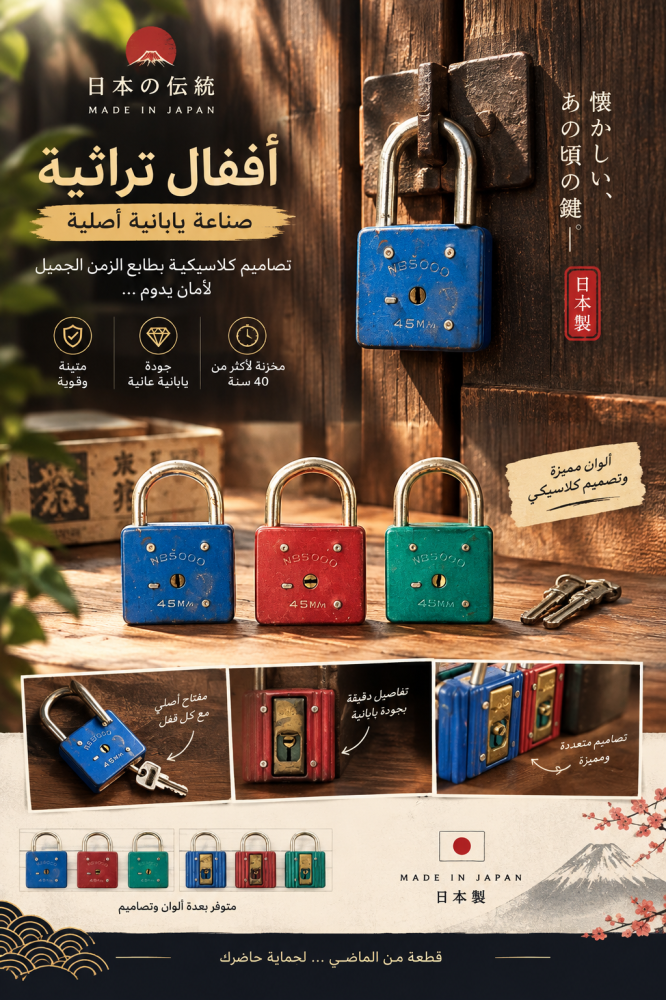 قفل باب وسط