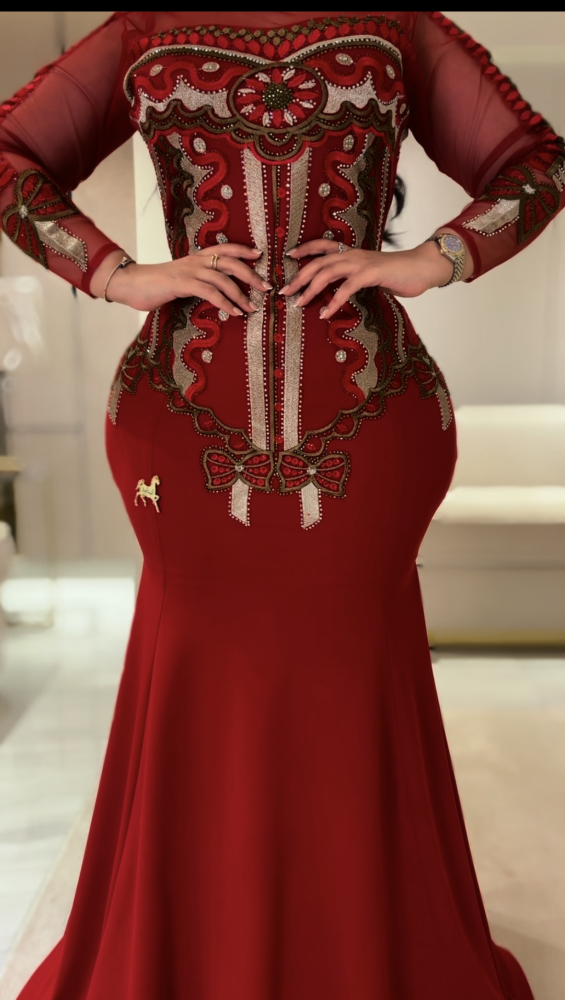 فستان سترتش كريب