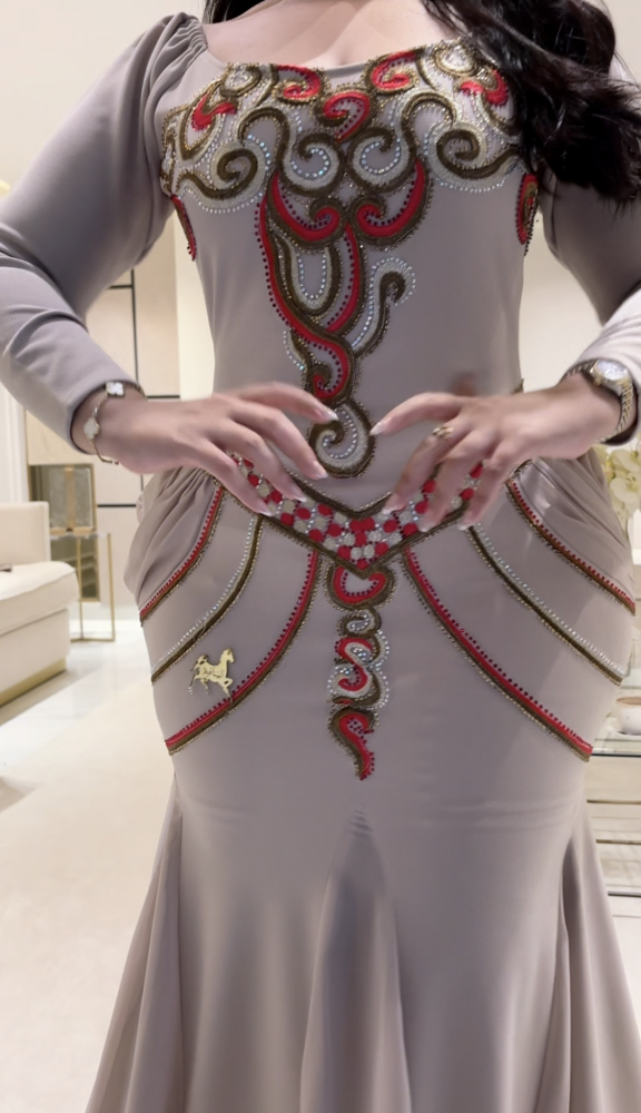 فستان سترتش كريب